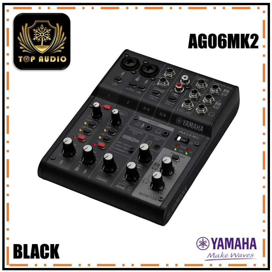 YAMAHA AG06MK2 B 6ch ブラック 【公式通販】