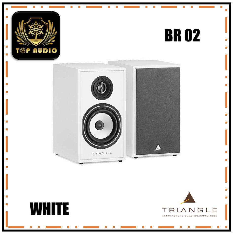 Triangle BOREA BR02 Bookshelf Speaker - White